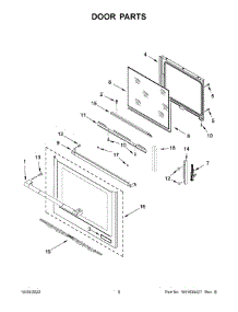 Door Parts parts for Jenn-Air Electric Range JES1750ML0 from AppliancePartsPros.com