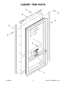 Cabinet Trim Parts parts for Jenn-Air Bottom-Mount Refrigerator JF36NXFXDE05 from AppliancePartsPros.com