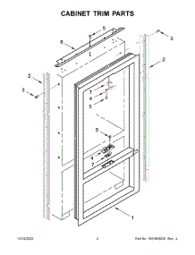 Cabinet Trim Parts parts for Jenn-Air Bottom-Mount Refrigerator JF42NXFXDE05 from AppliancePartsPros.com