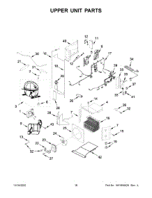 Upper Unit Parts parts for Jenn-Air Bottom-Mount Refrigerator JF42NXFXDE05 from AppliancePartsPros.com