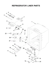 Refrigerator Liner Parts parts for Jenn-Air Bottom-Mount Refrigerator JFC2089BEM03 from AppliancePartsPros.com