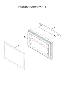 Freezer Door Parts parts for Jenn-Air Bottom-Mount Refrigerator JFC2089BEM03 from AppliancePartsPros.com