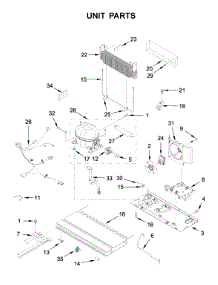 Unit Parts parts for Jenn-Air Bottom-Mount Refrigerator JFC2089BEM03 from AppliancePartsPros.com