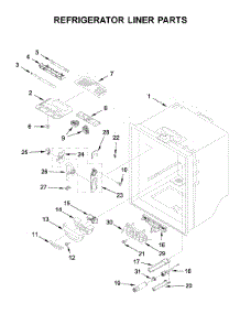 Refrigerator Liner Parts parts for Jenn-Air Bottom-Mount Refrigerator JFC2089BEP03 from AppliancePartsPros.com