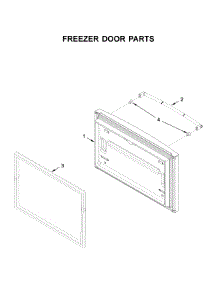 Freezer Door Parts parts for Jenn-Air Bottom-Mount Refrigerator JFC2089BEP03 from AppliancePartsPros.com