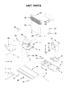 Unit Parts parts for Jenn-Air Bottom-Mount Refrigerator JFC2089BEP03 from AppliancePartsPros.com