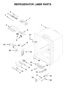 Refrigerator Liner Parts parts for Jenn-Air Bottom-Mount Refrigerator JFC2290REM02 from AppliancePartsPros.com