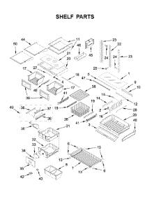 Shelf Parts parts for Jenn-Air Bottom-Mount Refrigerator JFC2290REM02 from AppliancePartsPros.com