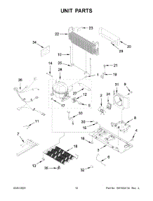 Unit Parts parts for Jenn-Air Bottom-Mount Refrigerator JFC2290REM03 from AppliancePartsPros.com