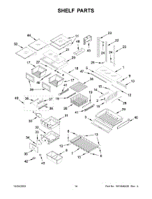Shelf Parts parts for Jenn-Air Refrigerator JFC2290REM05 from AppliancePartsPros.com