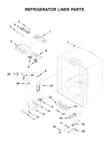Refrigerator Liner Parts parts for Jenn-Air Bottom-Mount Refrigerator JFC2290REP02 from AppliancePartsPros.com