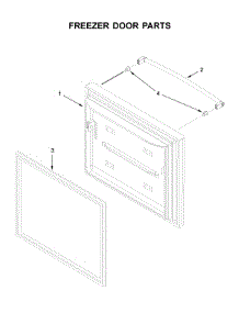 Freezer Door Parts parts for Jenn-Air Bottom-Mount Refrigerator JFC2290REP02 from AppliancePartsPros.com