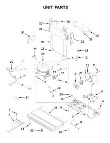 Unit Parts parts for Jenn-Air Bottom-Mount Refrigerator JFC2290REP02 from AppliancePartsPros.com