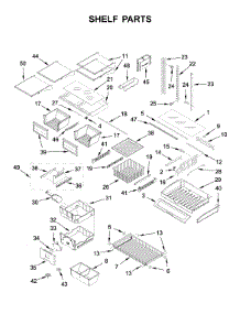 Shelf Parts parts for Jenn-Air Bottom-Mount Refrigerator JFC2290REP02 from AppliancePartsPros.com