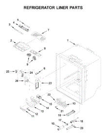 Refrigerator Liner Parts parts for Jenn-Air Bottom-Mount Refrigerator JFC2290RTB02 from AppliancePartsPros.com