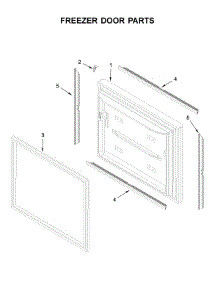 Freezer Door Parts parts for Jenn-Air Bottom-Mount Refrigerator JFC2290RTB02 from AppliancePartsPros.com