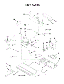 Unit Parts parts for Jenn-Air Bottom-Mount Refrigerator JFC2290RTB02 from AppliancePartsPros.com