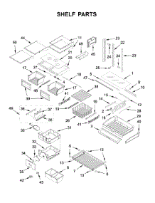 Shelf Parts parts for Jenn-Air Bottom-Mount Refrigerator JFC2290RTB02 from AppliancePartsPros.com