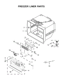 Freezer Liner Parts parts for Jenn-Air Bottom-Mount Refrigerator JFFCC72EFS03 from AppliancePartsPros.com