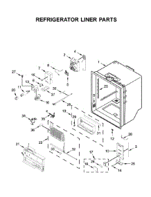 Refrigerator Liner Parts parts for Jenn-Air Bottom-Mount Refrigerator JFFCC72EFS04 from AppliancePartsPros.com