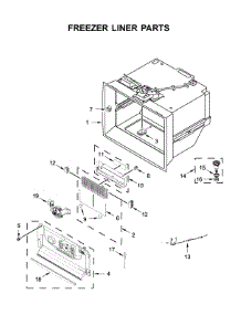 Freezer Liner Parts parts for Jenn-Air Bottom-Mount Refrigerator JFFCC72EFS04 from AppliancePartsPros.com