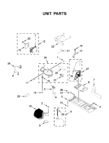 Unit Parts parts for Jenn-Air Bottom-Mount Refrigerator JFFCC72EFS04 from AppliancePartsPros.com