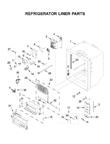 Refrigerator Liner Parts parts for Jenn-Air Bottom-Mount Refrigerator JFFCC72EHL02 from AppliancePartsPros.com