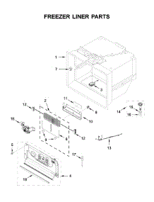 Freezer Liner Parts parts for Jenn-Air Bottom-Mount Refrigerator JFFCC72EHL02 from AppliancePartsPros.com
