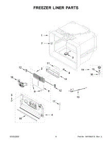 Freezer Liner Parts parts for Jenn-Air Bottom-Mount Refrigerator JFFCC72EHL03 from AppliancePartsPros.com