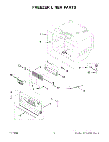 Freezer Liner Parts parts for Jenn-Air Refrigerator JFFCC72EHL04 from AppliancePartsPros.com