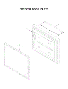 Freezer Door Parts parts for Jenn-Air Bottom-Mount Refrigerator JFFCF72DKL00 from AppliancePartsPros.com