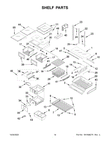 Shelf Parts parts for Jenn-Air Refrigerator JFFCF72DKL05 from AppliancePartsPros.com