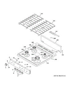 Control Panel & Cooktop parts for Ge Gas Range JGAS640RM3SS from AppliancePartsPros.com