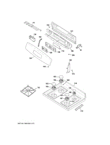 Control Panel & Cooktop parts for Ge Gas Range JGB635REK5SS from AppliancePartsPros.com