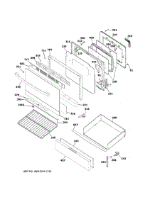 Door & Drawer Parts parts for Ge Gas Range JGB635REK5SS from AppliancePartsPros.com