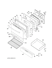 Door & Drawer Parts parts for Ge Gas Range JGB645SEK4SS from AppliancePartsPros.com