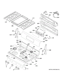 Control Panel & Cooktop parts for Ge Gas Range JGB660DP1BB from AppliancePartsPros.com