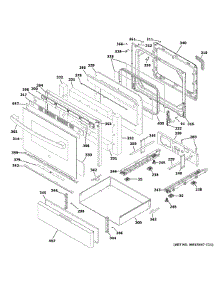 Door & Drawer Parts parts for Ge Gas Range JGB660DP1BB from AppliancePartsPros.com