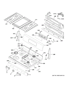 Control Panel & Cooktop parts for Ge Gas Range JGB660FP1DS from AppliancePartsPros.com