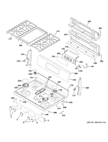 Control Panel & Cooktop parts for Ge Gas Range JGB720BEJ2TS from AppliancePartsPros.com
