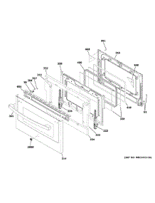 Lower Door parts for Ge Gas Range JGB860BEJ2TS from AppliancePartsPros.com
