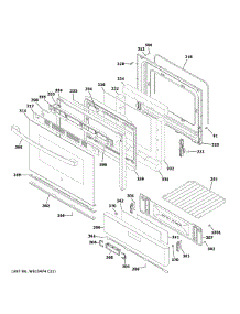 Door & Drawer Parts parts for Ge Gas Range JGBS30DEK4BB from AppliancePartsPros.com