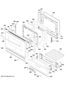 Door & Drawer Parts parts for Ge Gas Range JGBS30DEK5WW from AppliancePartsPros.com