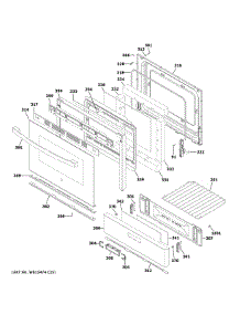 Door & Drawer Parts parts for Ge Gas Range JGBS60DEK5WW from AppliancePartsPros.com