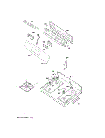 Control Panel & Cooktop parts for Ge Gas Range JGBS60REK5SS from AppliancePartsPros.com