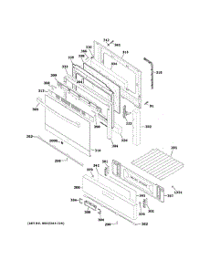 Door & Drawer Parts parts for Ge Gas Range JGBS61RP2SS from AppliancePartsPros.com