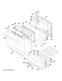 Door & Drawer Parts parts for Ge Gas Range JGBS66EEK5ES from AppliancePartsPros.com