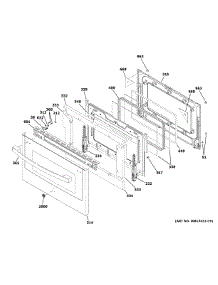 Lower Door parts for Ge Gas Range JGBS86EP1ES from AppliancePartsPros.com