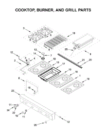 Cooktop, Burner, And Grill Parts parts for Jenn-Air Gas Cooktop JGCP648HL00 from AppliancePartsPros.com