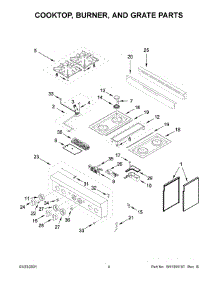 Cooktop, Burner, And Grate Parts parts for Jenn-Air Range JGRP430HL00 from AppliancePartsPros.com